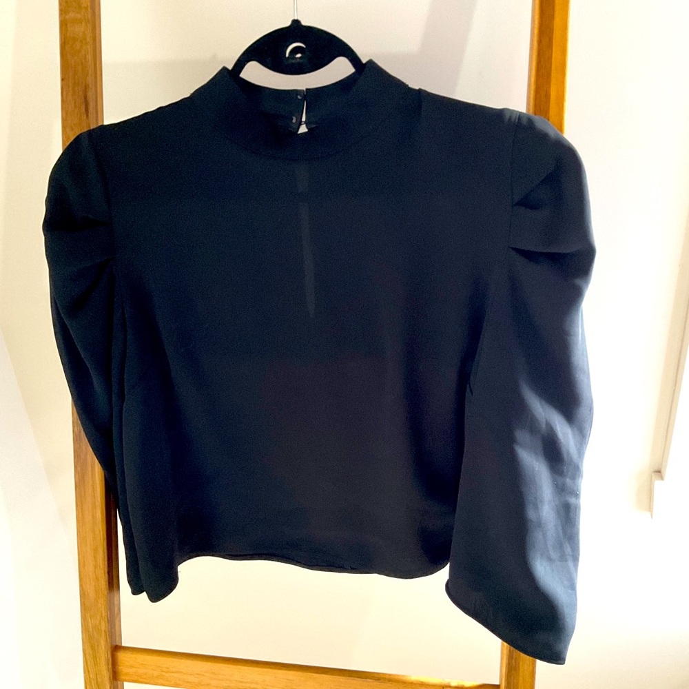 Aritzia Black Blouse